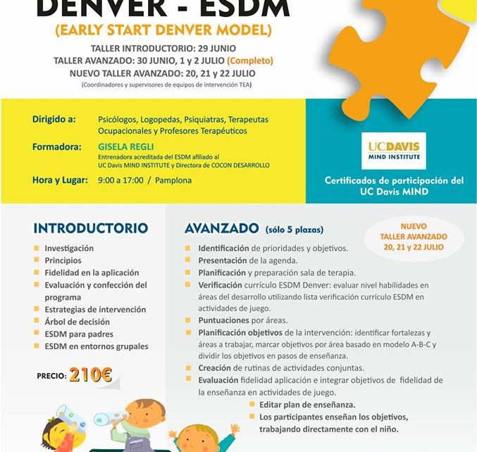 DENVER – ESDM (Early Start Denver Model), certificado por UC Davis MIND |  ANA. Asociación Navarra de Autismo